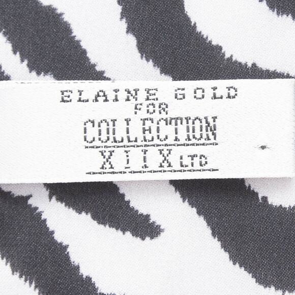 Elaine Gold For Collection XIIX LTD Zebra Print Silk Scarf - Picture 5 of 8